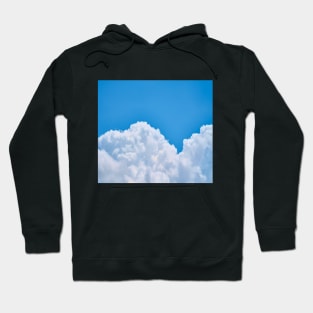 White Clouds Blue Sky Hoodie